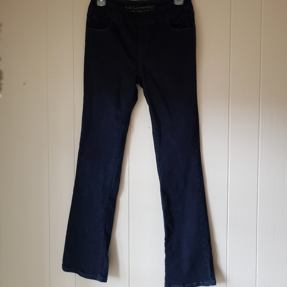 Soft Surroundings Dark blue stretch jeans